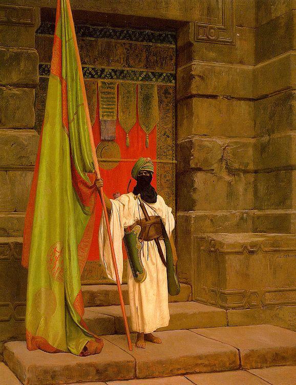 Jean Leon Gerome Unfolding the Holy Flag